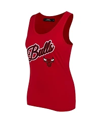 Women's Pro Standard Red Chicago Bulls Script Tank Top