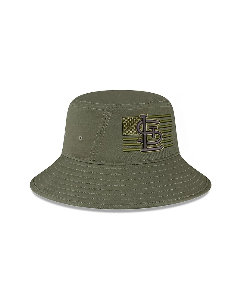 Men's New Era Green St. Louis Cardinals 2023 Armed Forces Day Bucket Hat