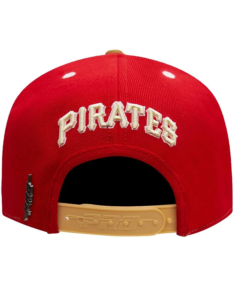 Men's Pro Standard White, Red Pittsburgh Pirates Strawberry Ice Cream Drip Snapback Hat