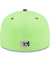 Men's New Era Green, Purple Caballos De Stockton Copa La Diversion 59FIFTY Fitted Hat