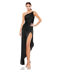 Mac Duggal Women's Ieena Asymmetrical One Shoulder Gown