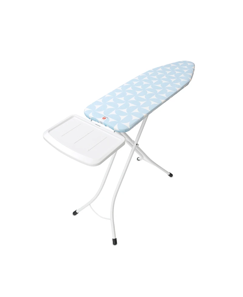 Ironing Board B, 49 x 15" 124 x 38 Centimeter - Solid Steam Unit Holder, 1" 25 Millimeter White Frame