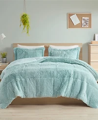 Intelligent Design Malea Shaggy Faux-Fur 3-Pc. Comforter Set, King/California King