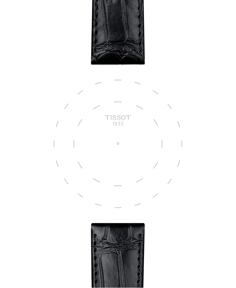 Tissot Official Interchangeable Black Leather Watch Strap