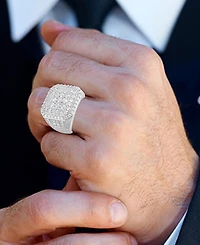 Men's Diamond Cluster Ring (5 ct. t.w.) 10k Yellow, White or Rose Gold