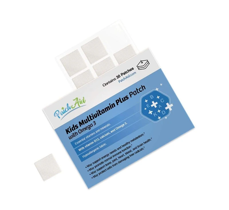 PatchAid Kids Multivitamin Plus Topical Patch with Omega-3 by (30-Day Supply)