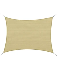 Outsunny Sun Shade Sail Cover Outdoor Canopy Patio Triangle Square Recgle