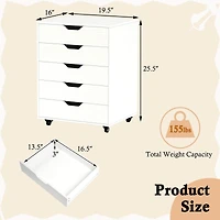 5 Drawer Chest Storage Dresser Floor Cabinet Organizer