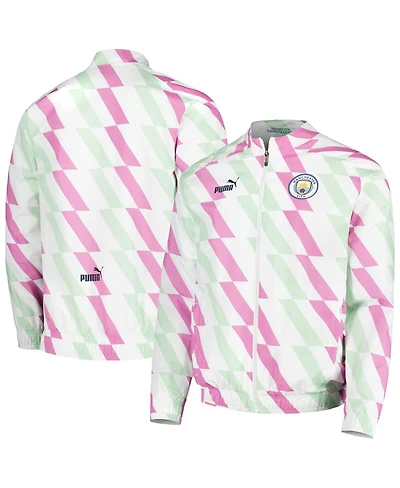 Men's Puma White Manchester City 2022/23 Pre-Match Full-Zip Jacket