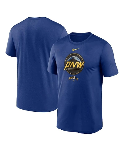 Men's Nike Royal Seattle Mariners 2023 City Connect Large Logo T-shirt