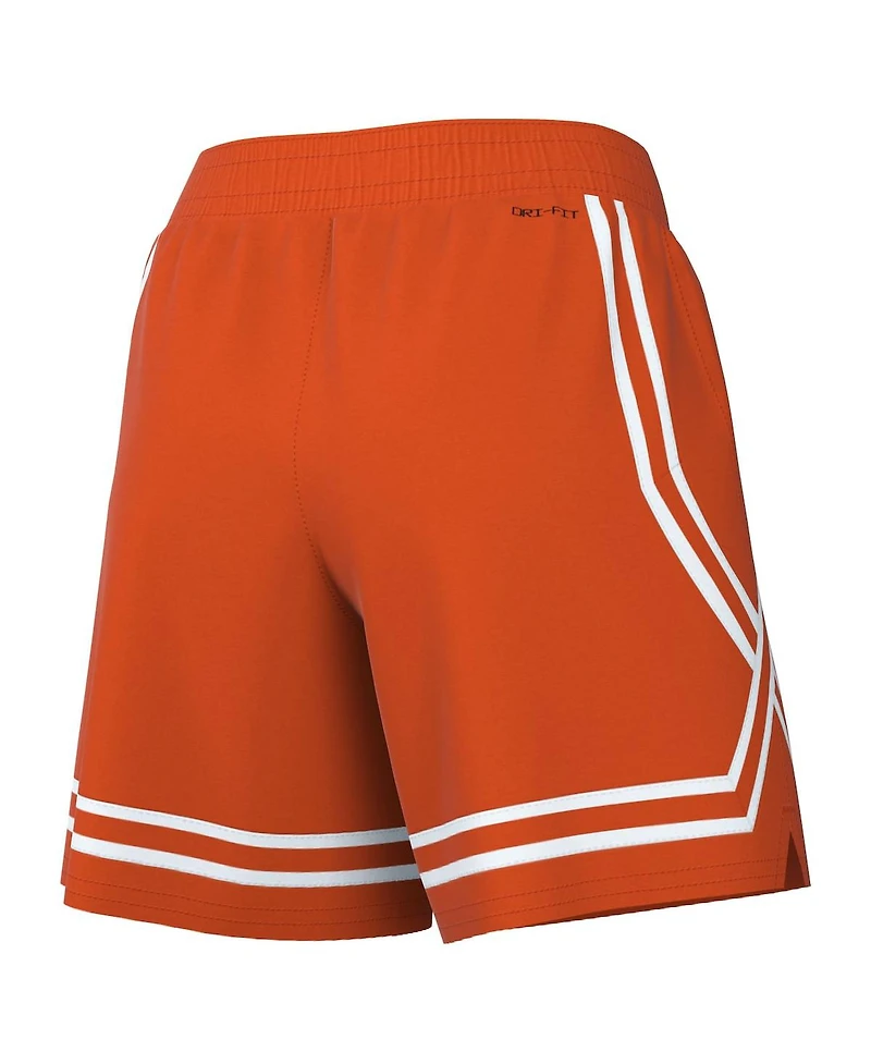 Women's Nike Orange Wnba Logowoman Team 13 Crossover Performance Shorts