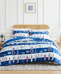 Southshore Fine Linens Atlantic Oversized Reversible 3-Pc. Comforter Set, King