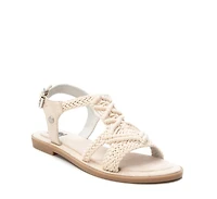 Women's Braided Strap Flat Sandals By Xti