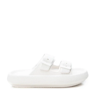 Women's Rubber Flat Sandals By Xti, White