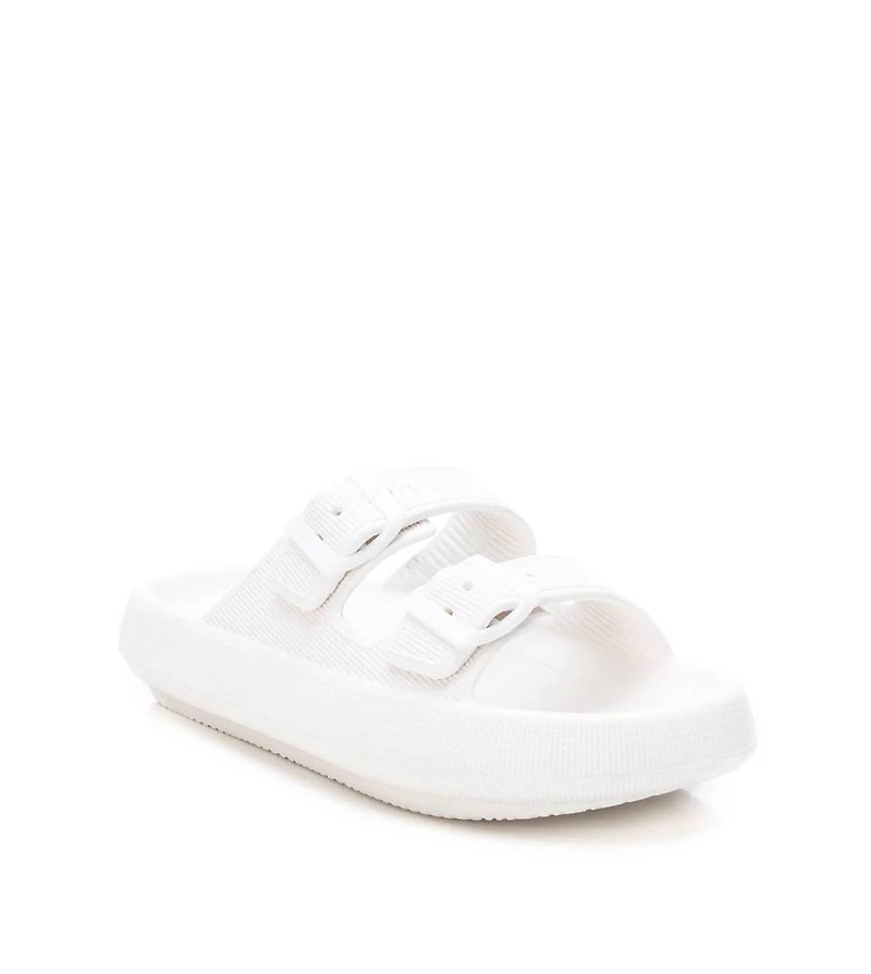 Women's Rubber Flat Sandals By Xti, White