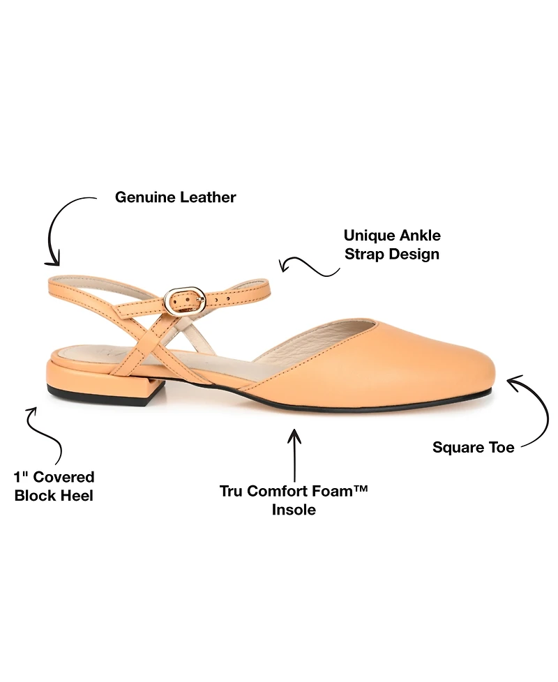 Journee Signature Women's Amannda Slingback Ballet Flats