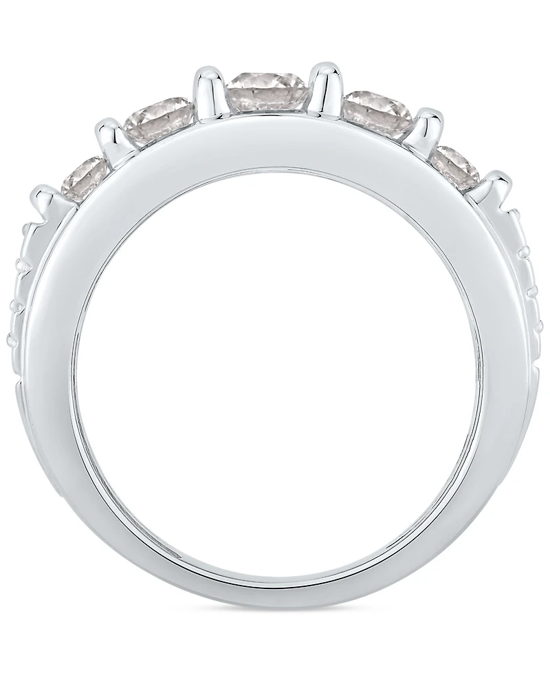 Men's Diamond Graduated Column Band (2 ct. t.w.) in 10k White Gold