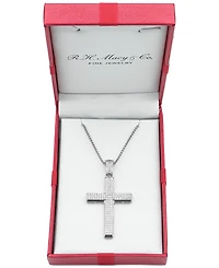 Men's Diamond Cross 22" Pendant Necklace (1 ct. t.w.)