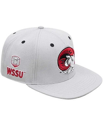 Men's Pro Standard Gray Winston Salem Rams Evergreen Mascot Snapback Hat