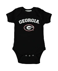 Infant Boys and Girls Black Georgia Bulldogs Arch & Logo Bodysuit