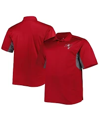 Men's Red Tampa Bay Buccaneers Big and Tall Team Color Polo Shirt
