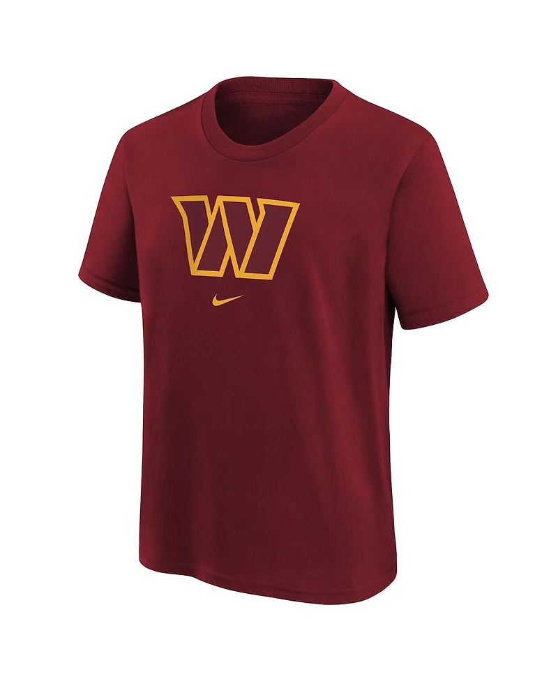 Big Boys Nike Burgundy Washington Commanders Logo T-shirt