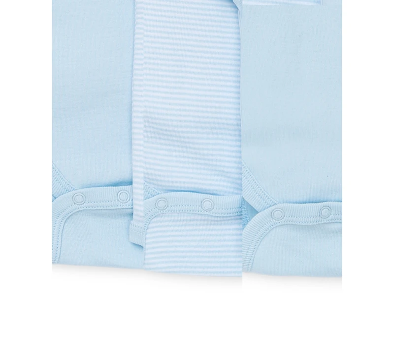 Little Me Baby Boys Cute Bear Cotton Bodysuits, Pack of 3