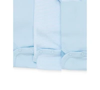 Little Me Baby Boys Cute Bear Cotton Bodysuits, Pack of 3