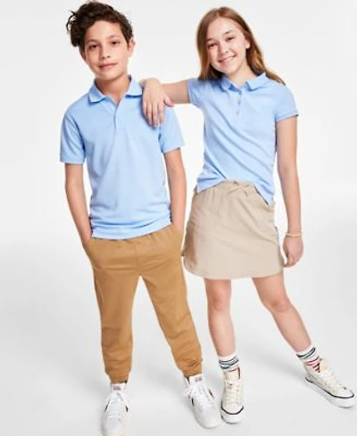 Nautica Big Boys Big Girls Short Sleeve Polo Shirts Performance Drawstring Jogger Pants Performance Scooter Shorts