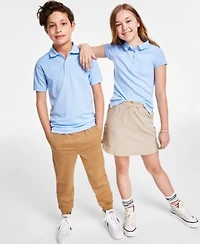 Nautica Big Boys Big Girls Short Sleeve Polo Shirts Performance Drawstring Jogger Pants Performance Scooter Shorts