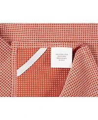 Kaf Home Center Band Waffle Cotton 4 Piece Flat Kitchen Towel, 18" x 28"