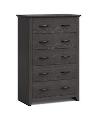 5 Drawer Chest Storage Dresser Tall Cabinet Organizer Bedroom Hallway