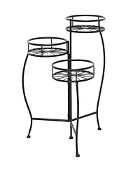 Metal Indoor Outdoor 3 Tier Starburst Plant Stand