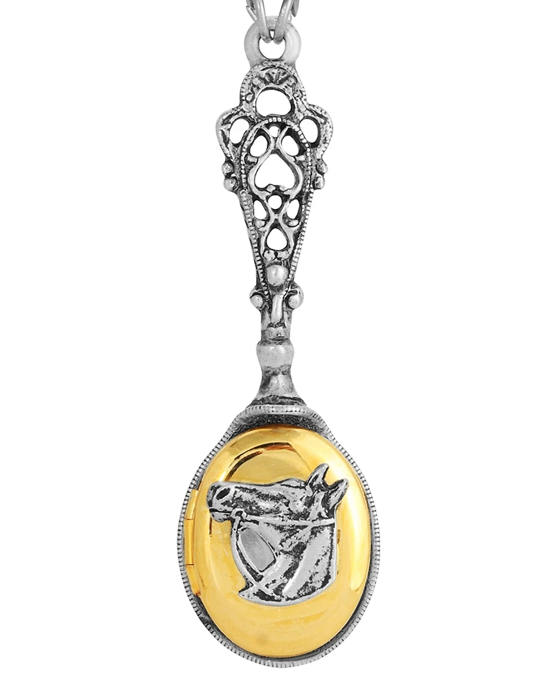 2028 Horse Head Locket Necklace