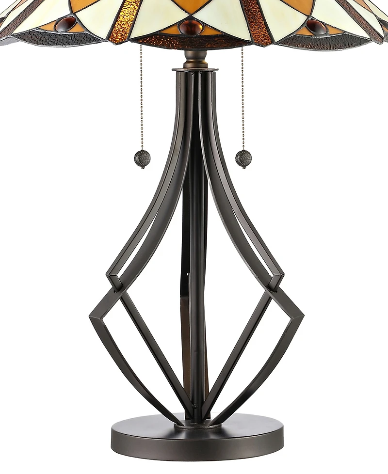 Dale Tiffany Diamond Flare Table Lamp