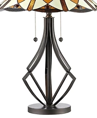 Dale Tiffany Diamond Flare Table Lamp