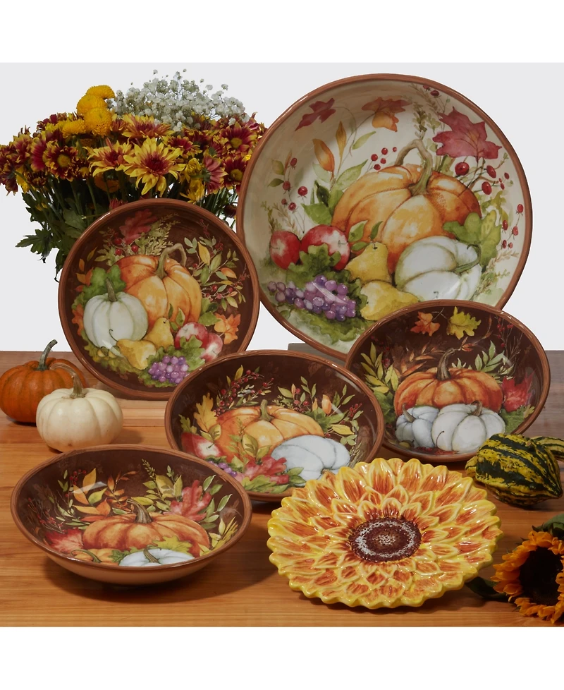 Certified International Harvest Blessings Serving Bowl