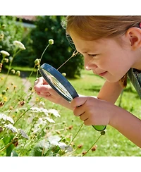 Haba Terra Kids Magnifying Glass – Sturdy Explorer Tool with 2 Lenses + Built-In Mini Scope for Nature Discovery