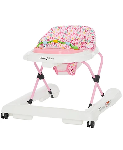 Dream On Me 2-in-1 Ava Baby Walker, Easy Convertible Baby Walker, Walk Behind, Height Adjustable Seat, Added Back Support, Detachable-Toy