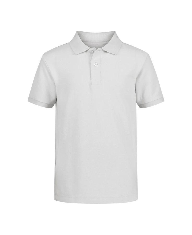 Nautica Big Boys Uniform Stretch Double Pique Polo