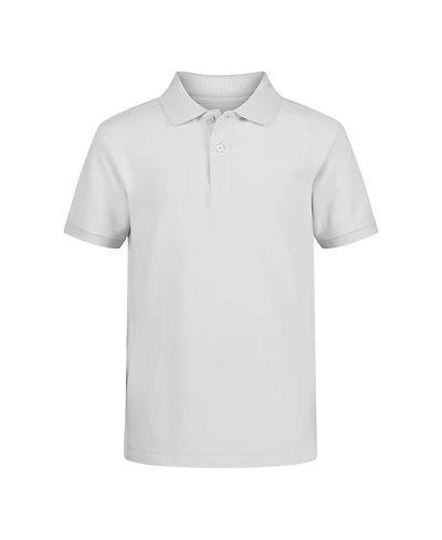 Nautica Big Boys Uniform Stretch Double Pique Polo