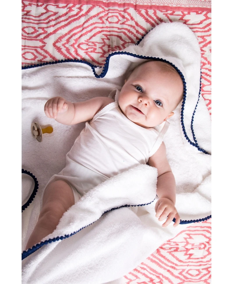 Malabar Baby Baby Silky Soft Luxe Pom Pom Towel