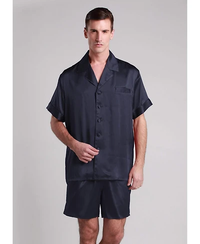 Lilysilk Men's Classic Short Silk Pajamas Set for Men