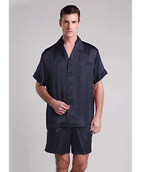Lilysilk Men's Classic Short Silk Pajamas Set for Men
