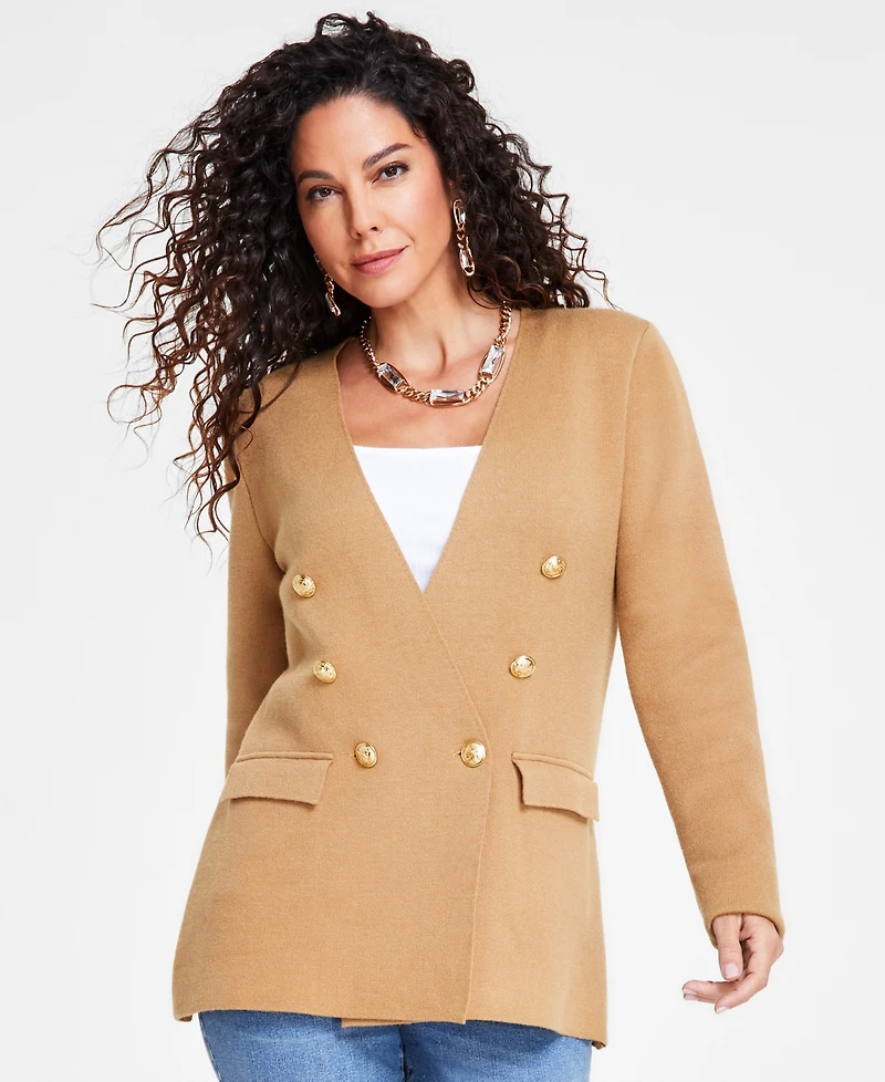 I.n.c. International Concepts Women's Sweater Blazer, Created for Macy's