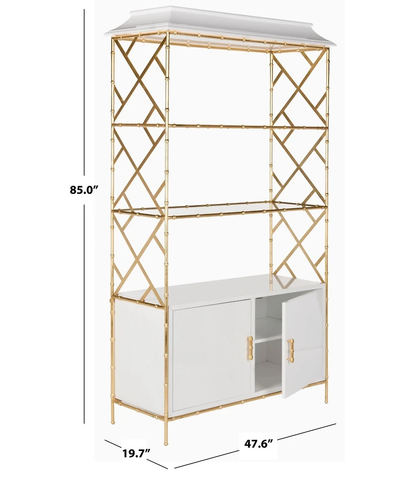 Safavieh Adelia 84" Lacquer Bookshelf