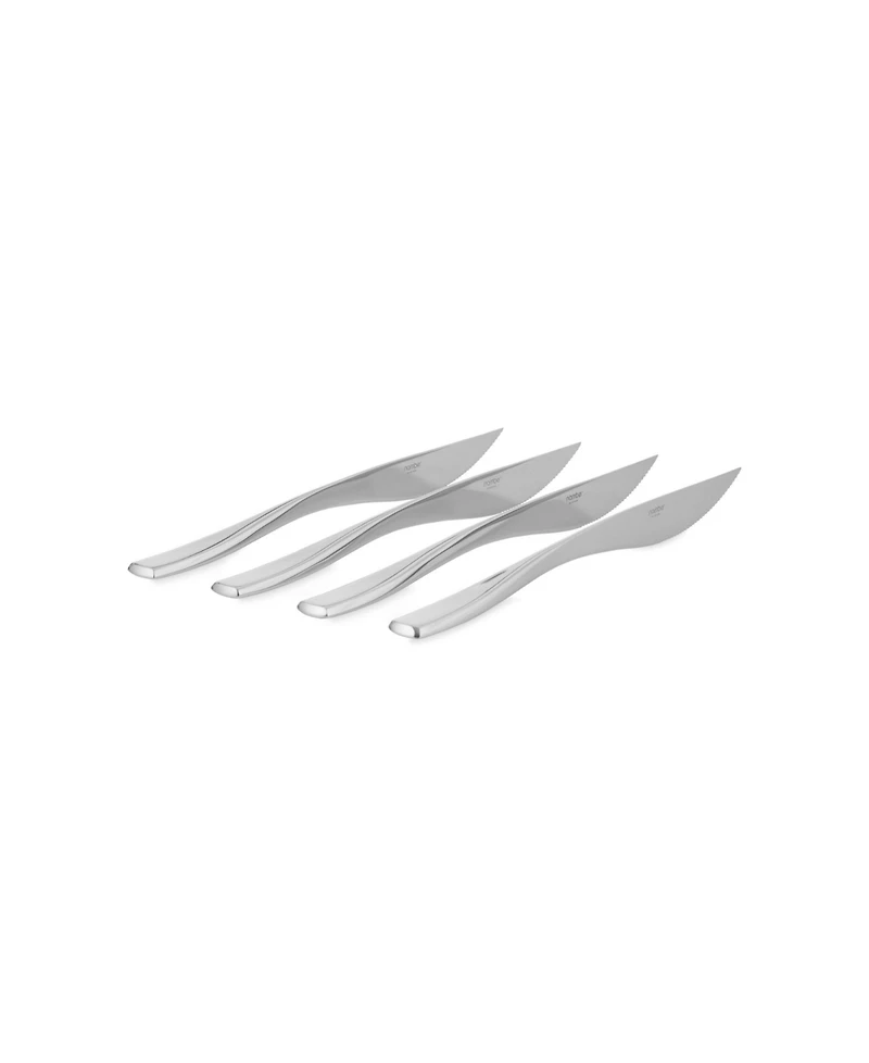 Nambe Anna Stainless Steak Knives, Set of 4