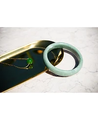 Tennis — Opaque green jade bangle