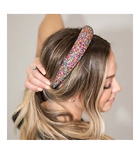 Women's Traditional Headband - Rainbow Dots