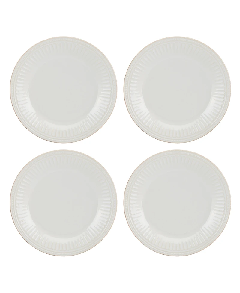 Lenox French Perle Groove Dinner Plates, Set Of 4